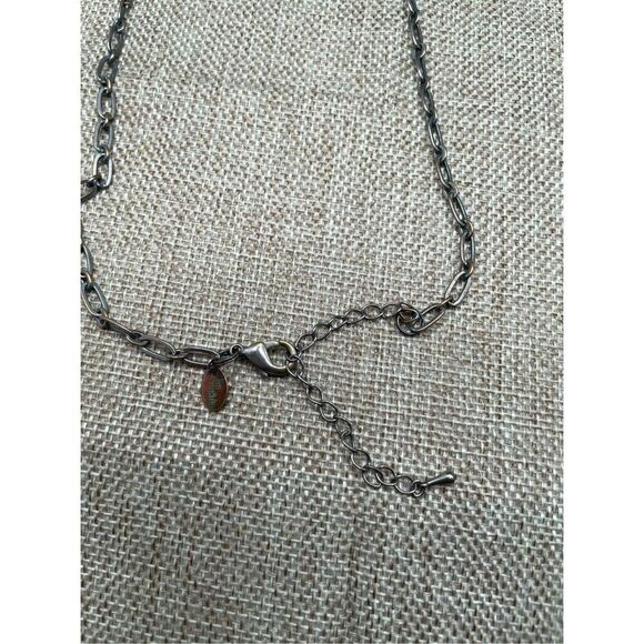 Lia Sophia Flower Design Necklace Accented With Crystals and Pearls Retired - Picture 5 of 7